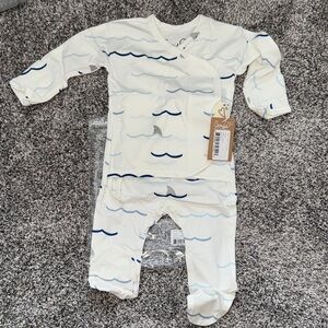 Skin-to-Skin Bonesie shark onesie 0-3M